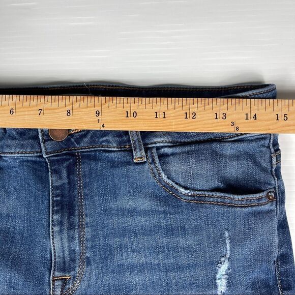 DL1961 Premium Denim Florence Instasculpt Skinny Jeans Strive Blue Frayed HEMMED - Picture 13 of 16